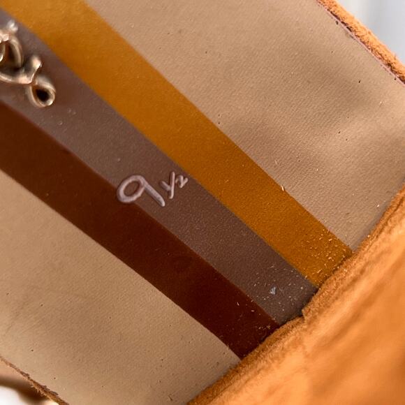 Sam Edelman Yaro Suede Ankle Strap Block Heel Frontier Brown Women 9.5 NWB - Picture 10 of 11